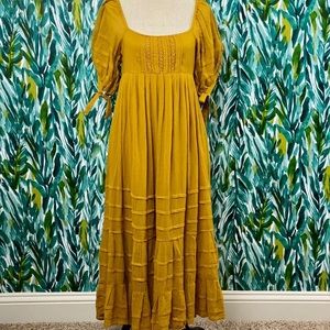 Free People Let’s Be Friends Boho Midi Dress